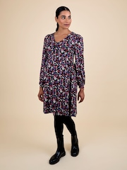 Jojo Maman Bébé Black Button Through Dress - Image 1 of 5