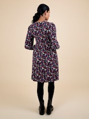 Jojo Maman Bébé Black Button Through Dress - Image 3 of 5