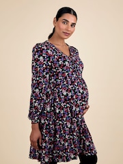 Jojo Maman Bébé Black Button Through Dress - Image 4 of 5