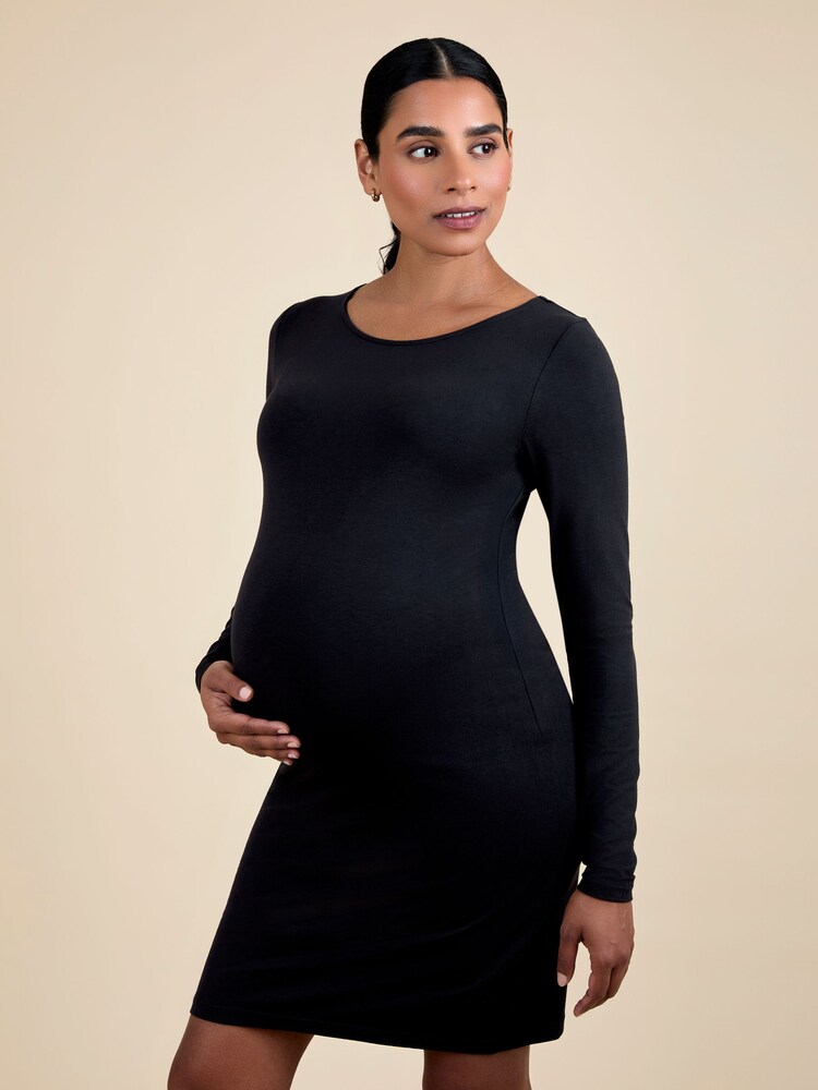 Jojo Maman Bébé Black Bodycon Dress - Image 4 of 4