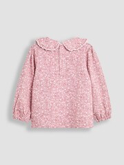 Pink - JoJo Maman Bébé 2-Pack Printed Collar Tops - Bild 3 von 7