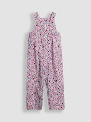 Jojo Maman Bébé Pink Printed Dungarees - Image 1 of 3