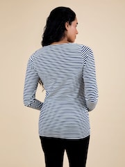 JoJo Maman Bébé Blue 2-Pack Maternity & Nursing Top - Image 3 of 5