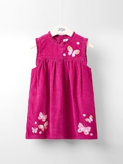 Jojo Maman Bébé Purple Cord Dress - Image 1 of 4