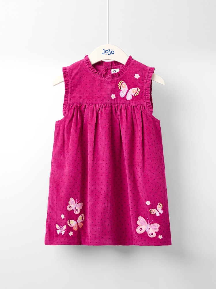 Jojo Maman Bébé Purple Cord Dress - Image 1 of 4
