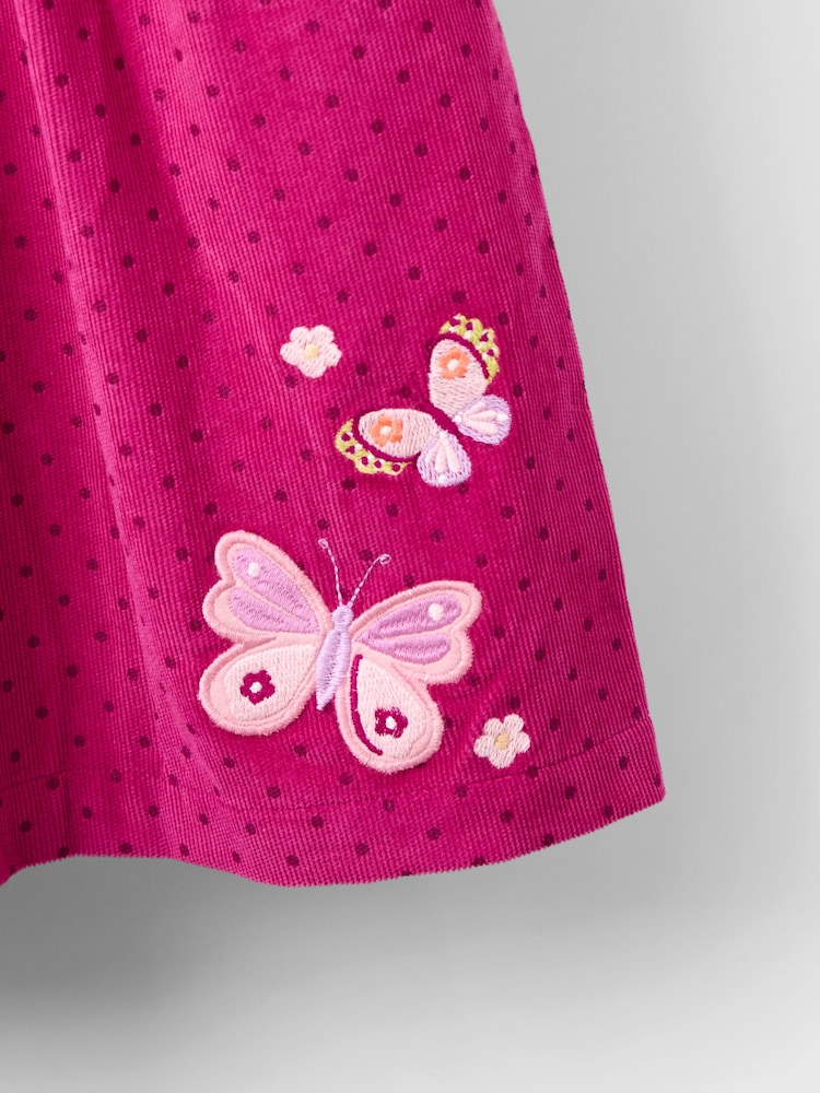 Jojo Maman Bébé Purple Cord Dress - Image 4 of 4