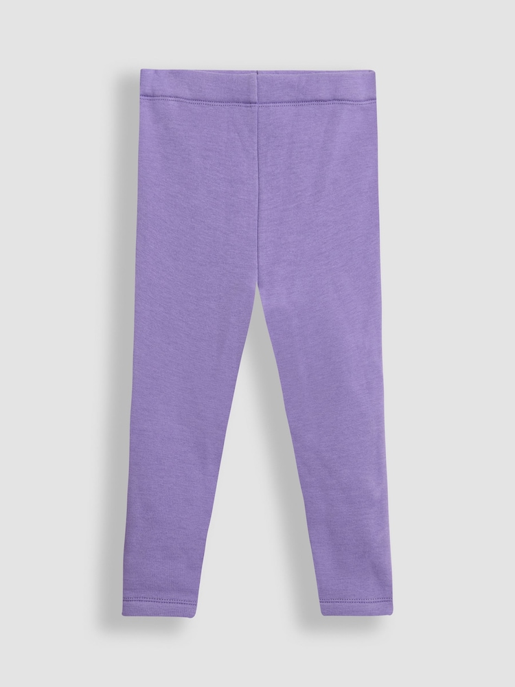 JoJo Maman Bébé Fuchsia Pink Fleece-Lined Leggings 2 Pack - Image 2 of 7