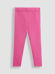 JoJo Maman Bébé Fuchsia Pink Fleece-Lined Leggings 2 Pack - Image 4 of 7