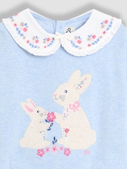 JoJo Maman Bébé Blue Appliqué Collar Sweatshirt - Image 3 of 3