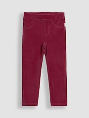 JoJo Maman Bébé Purple 2-Pack Jersey Cord Jeggings - Image 4 of 5