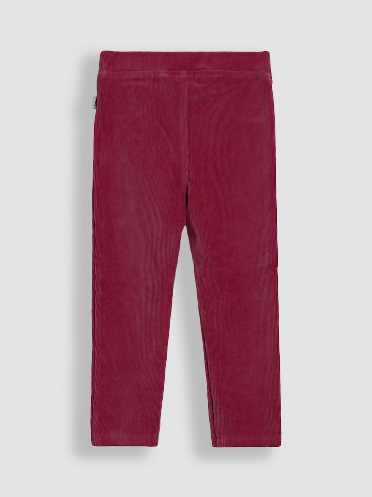 JoJo Maman Bébé Purple 2-Pack Jersey Cord Jeggings - Image 5 of 5