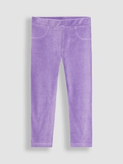 JoJo Maman Bébé Purple Light 2-Pack Jersey Cord Jeggings - Image 2 of 5