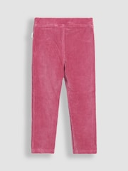 JoJo Maman Bébé Pink 2-Pack Jersey Cord Jeggings - Image 5 of 5