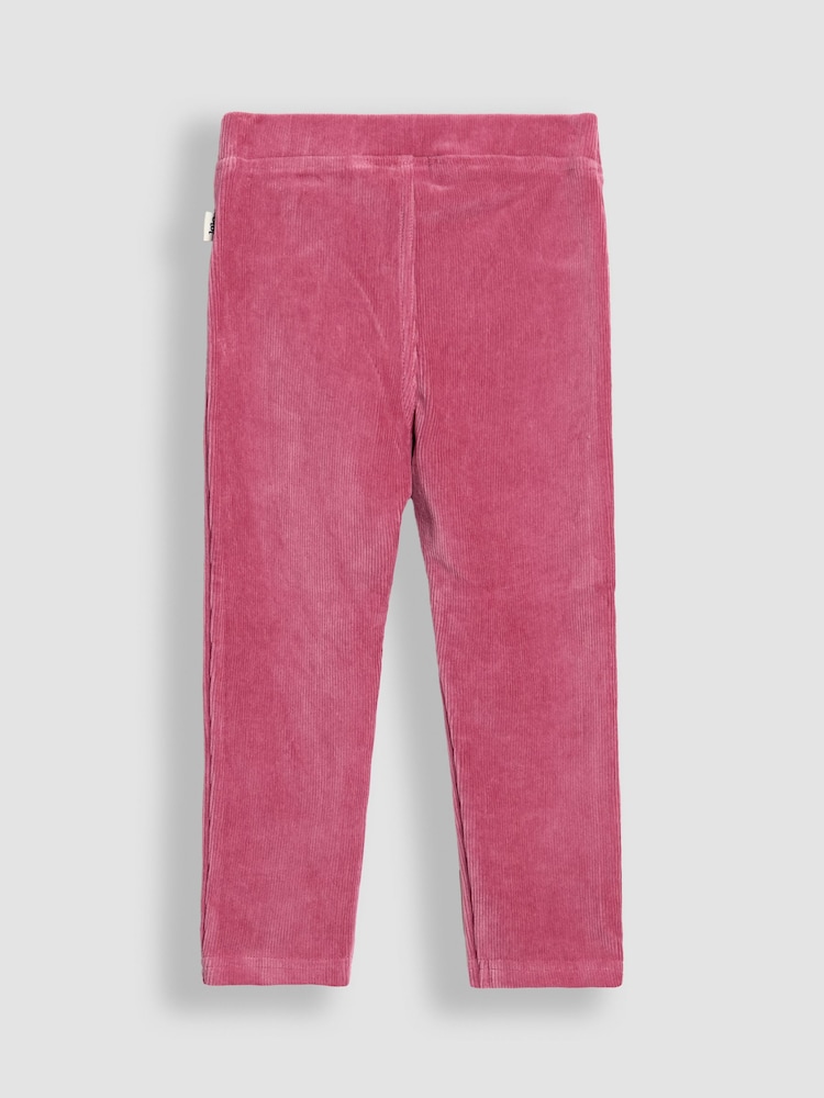 JoJo Maman Bébé Pink 2-Pack Jersey Cord Jeggings - Image 5 of 5