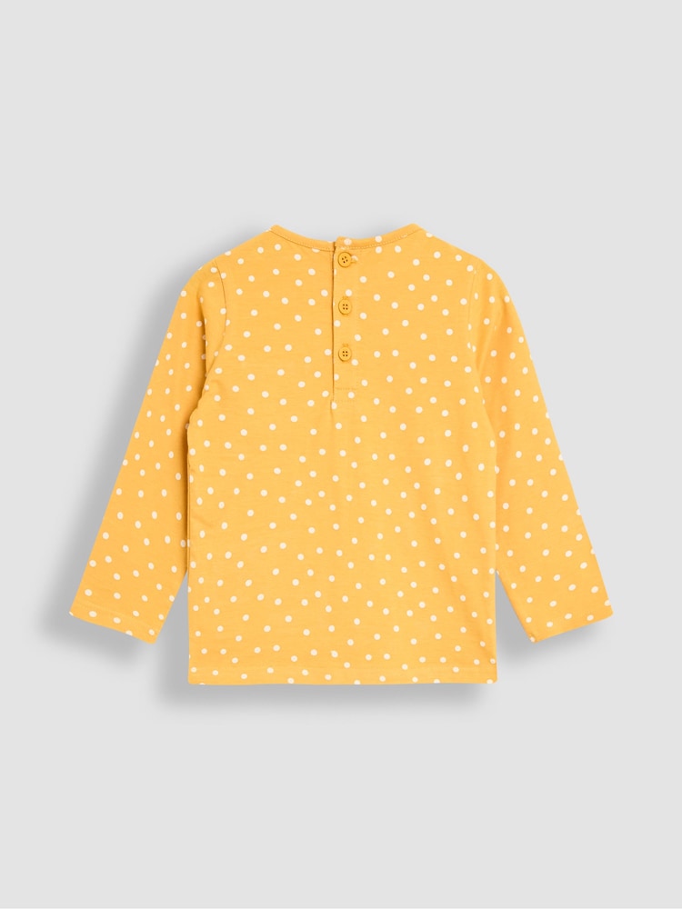 JoJo Maman Bébé Yellow Appliqué Top - Image 2 of 3