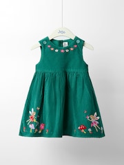 Jojo Maman Bébé Green Cord Dress - Image 1 of 4