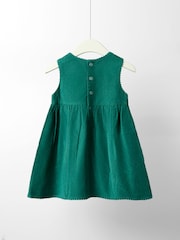 Jojo Maman Bébé Green Cord Dress - Image 2 of 4