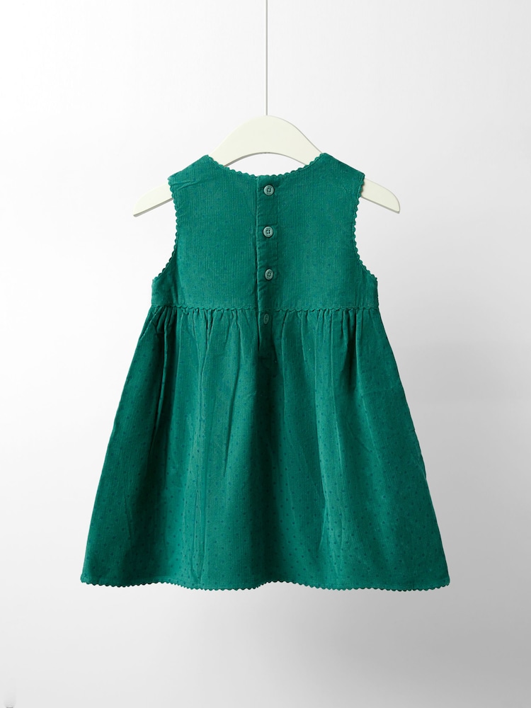 Jojo Maman Bébé Green Cord Dress - Image 2 of 4