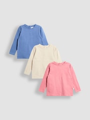 Pink - JoJo Maman Bébé 3-Pack Pretty Tops - Bild 1 von 7