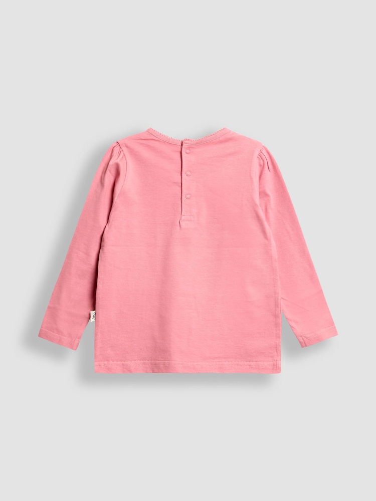 Pink - JoJo Maman Bébé 3-Pack Pretty Tops - Bild 7 von 7