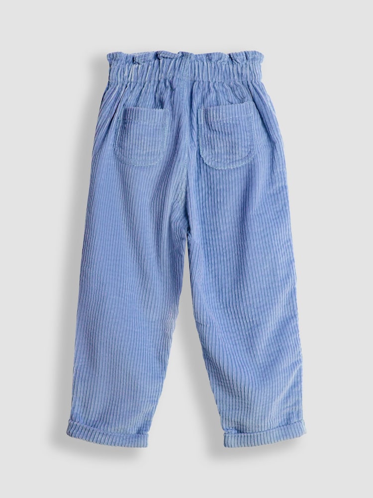 JoJo Maman Bébé Blue Chunky Cord Trousers - Image 1 of 4