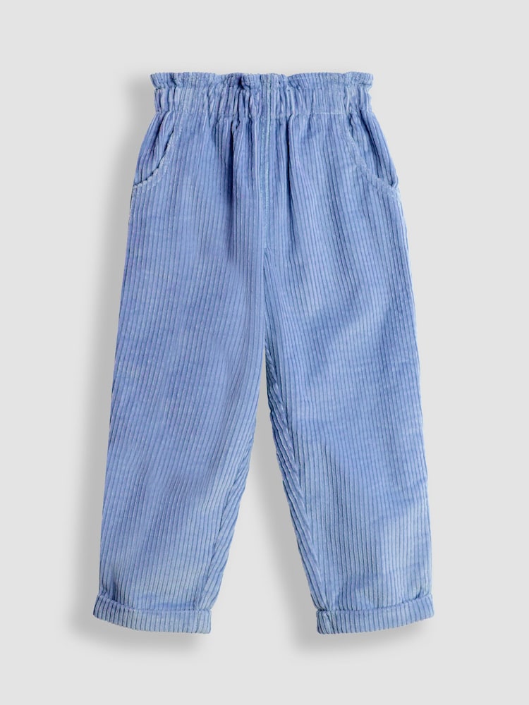 JoJo Maman Bébé Blue Chunky Cord Trousers - Image 2 of 4