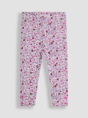 Lila - JoJo Maman Bébé 2-Pack Classic Floral Leggings - Bild 2 von 5