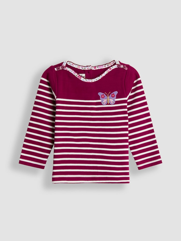 JoJo Maman Bébé Red Breton Top - Image 1 of 3 JoJo Maman Bébé Red Breton Top - Image 1 of 3