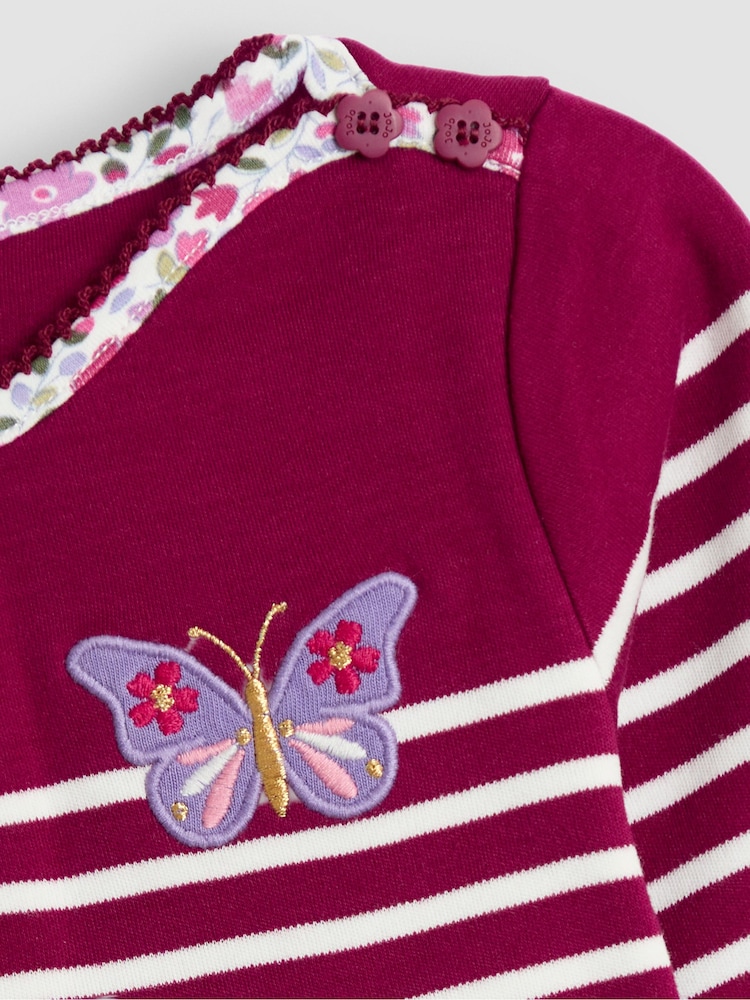 JoJo Maman Bébé Red Breton Top - Image 3 of 3 JoJo Maman Bébé Red Breton Top - Image 3 of 3