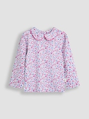 JoJo Maman Bébé Pink Peter Pan Top - Image 1 of 4
