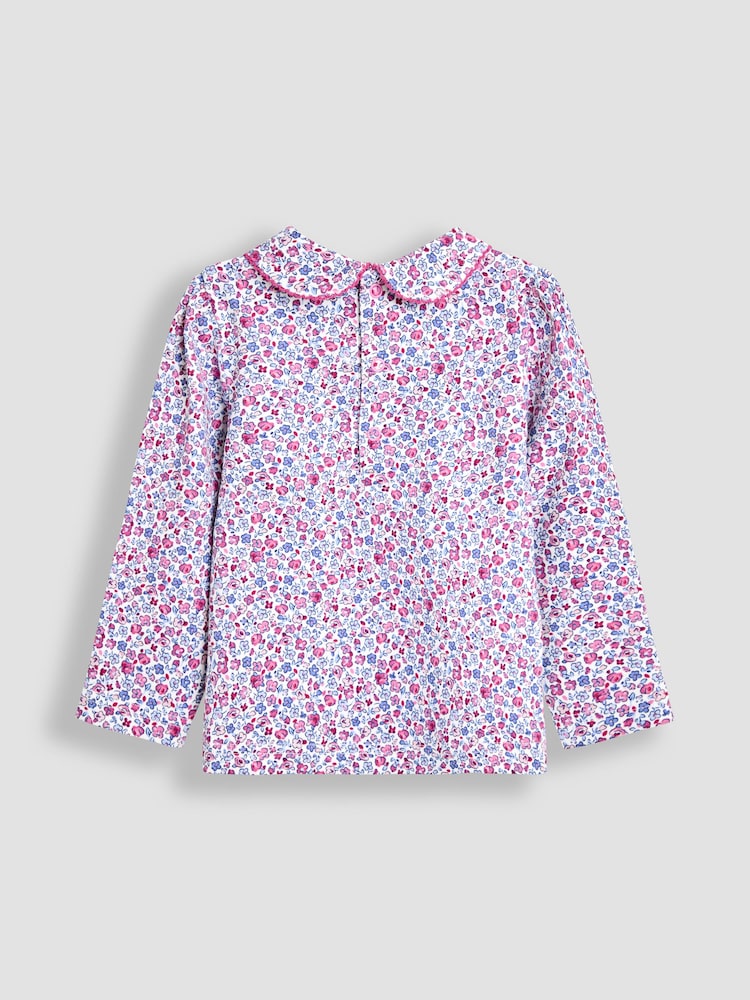 JoJo Maman Bébé Pink Peter Pan Top - Image 2 of 4