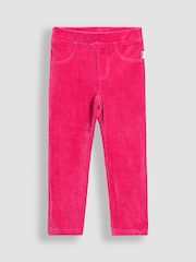 JoJo Maman Bébé Pink Dark 2-Pack Jersey Cord Jeggings - Image 2 of 5