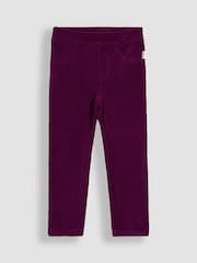 JoJo Maman Bébé Pink Dark 2-Pack Jersey Cord Jeggings - Image 4 of 5