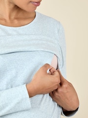 JoJo Maman Bébé Pink 2-Pack Ribbed Maternity & Nursing Top - Image 10 of 15