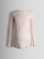 JoJo Maman Bébé Pink 2-Pack Ribbed Maternity & Nursing Top - Image 13 of 15
