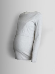 JoJo Maman Bébé Pink 2-Pack Ribbed Maternity & Nursing Top - Image 14 of 15