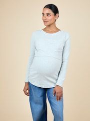 JoJo Maman Bébé Pink 2-Pack Ribbed Maternity & Nursing Top - Image 2 of 15