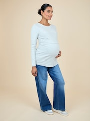 JoJo Maman Bébé Pink 2-Pack Ribbed Maternity & Nursing Top - Image 8 of 15