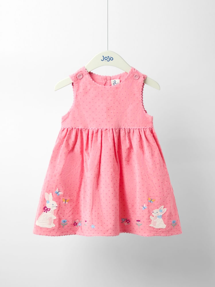 Jojo Maman Bébé Pink Cord Dress - Image 1 of 3