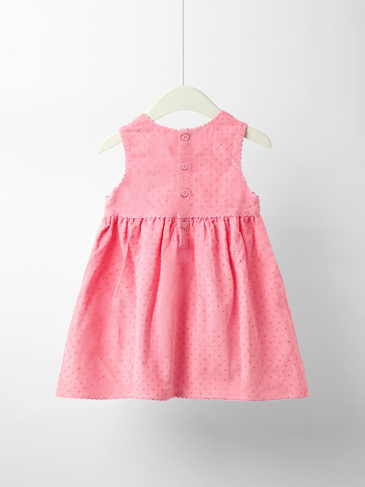 Jojo Maman Bébé Pink Cord Dress - Image 2 of 3