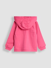 JoJo Maman Bébé Pink Light Appliqué Reversible Hoodie - Image 3 of 9