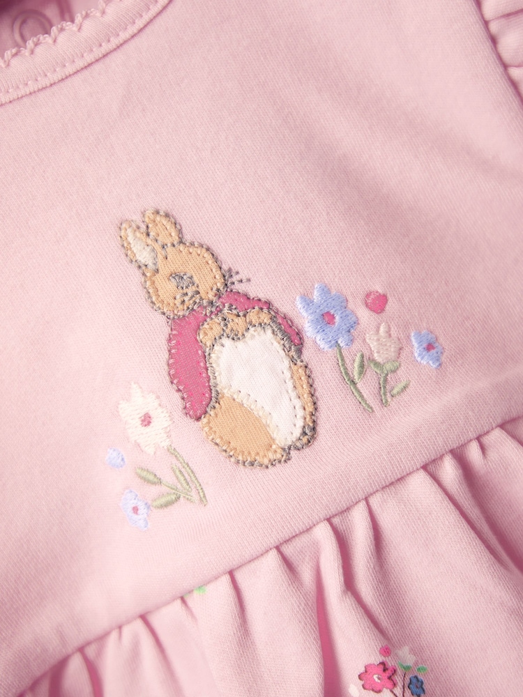 JoJo Maman Bébé Flopsy Bunny Floral Frill Dress - Image 3 of 4