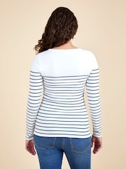 أزرق فاتح - Jojo Maman Bébé Long Sleeve Nursing Top - صورة 3 من 5
