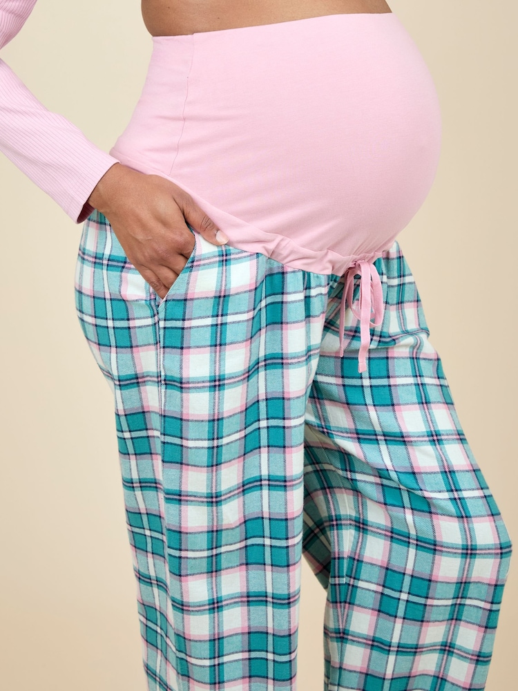 JoJo Maman Bébé Pink Maternity Check Pyjama Set - Image 6 of 6 JoJo Maman Bébé Pink Maternity Check Pyjama Set - Image 6 of 6
