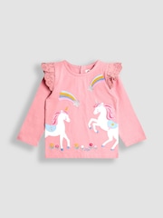 Jojo Maman Bébé Pink Light Jersey Top - Image 1 of 4