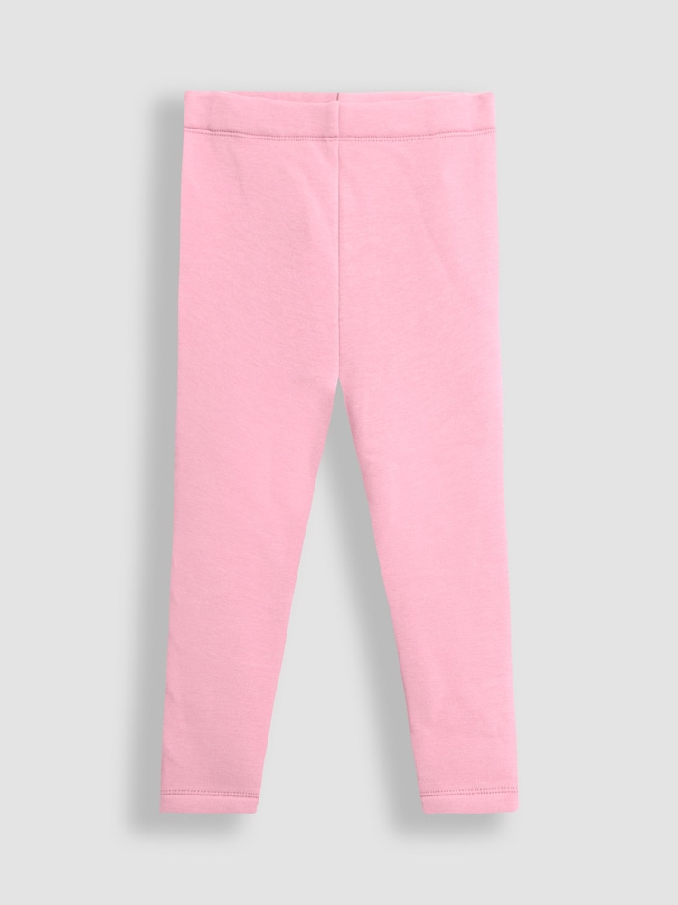 JoJo Maman Bébé Rose Pink Fleece-Lined Leggings 2 Pack - Image 2 of 7