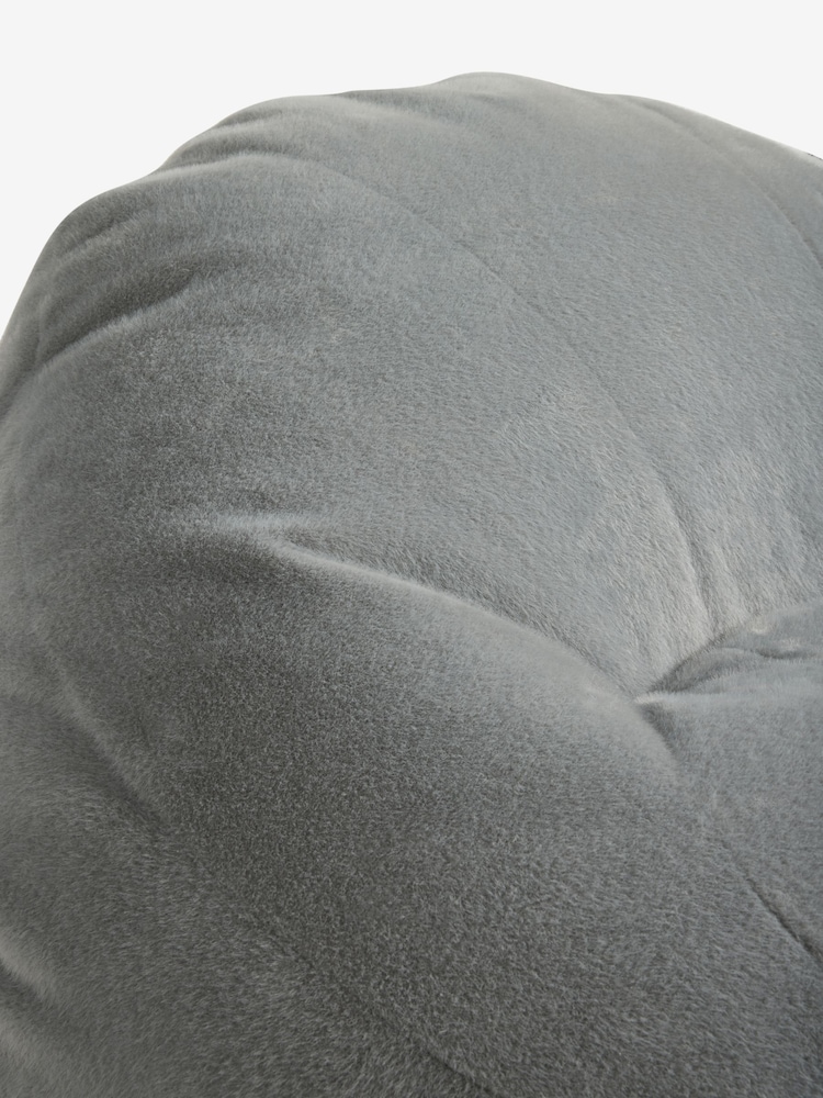 Grey Faux Fur Beanbag - Image 5 of 5