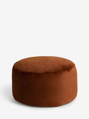 Orange Faux Drum Footstool - Image 3 of 5
