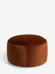 Orange Faux Drum Footstool - Image 4 of 5