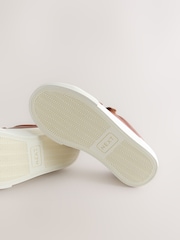 Tan Brown Standard Fit (F) Touch Fastening Smart Casual Trainers - Image 3 of 5